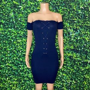 Date Night Baby Off-Shoulder Dress